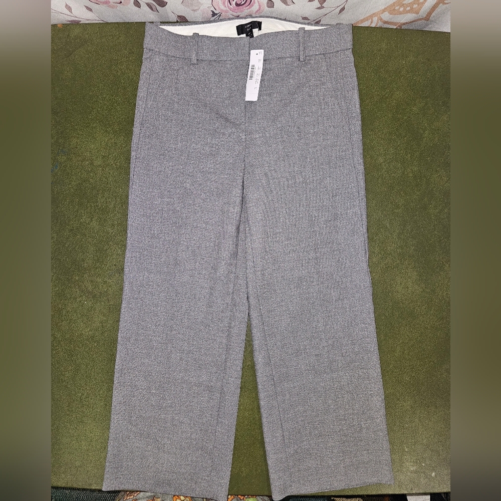 NWT J. Crew Sz 6 365 Heather Gray Women's Work Pants Soft And Stretchy 28x24